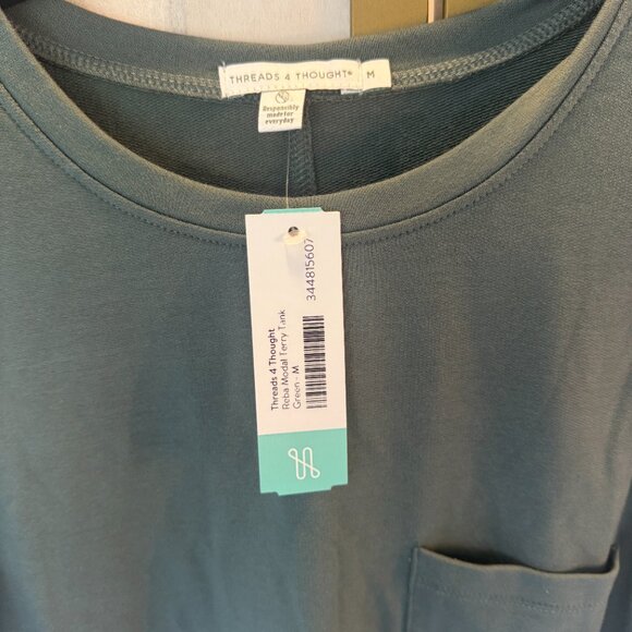 Threads 4 Thought Reba Modal Terry Tank NWT - Picture 5 of 7